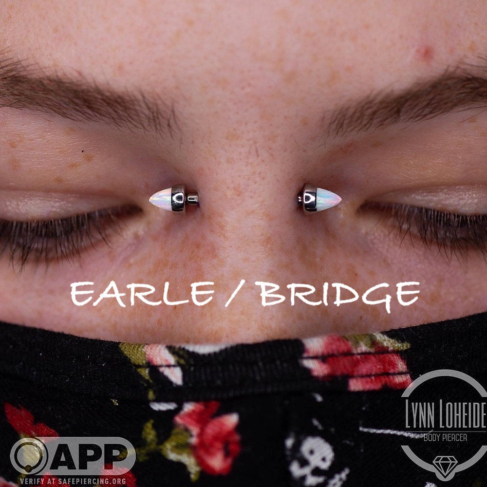 Small Earl Piercing Earle (Bridge Piercing)